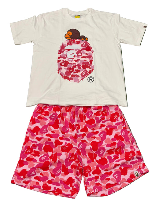 Bape shorts set
